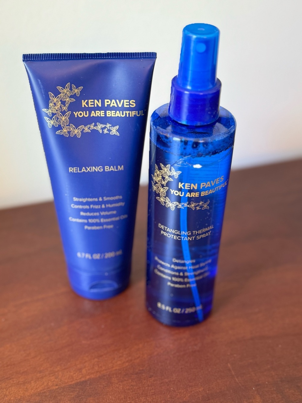 Ken Paves You Are Beautiful Relaxing Balm & Detangle Thermal Protect Spray NEW!